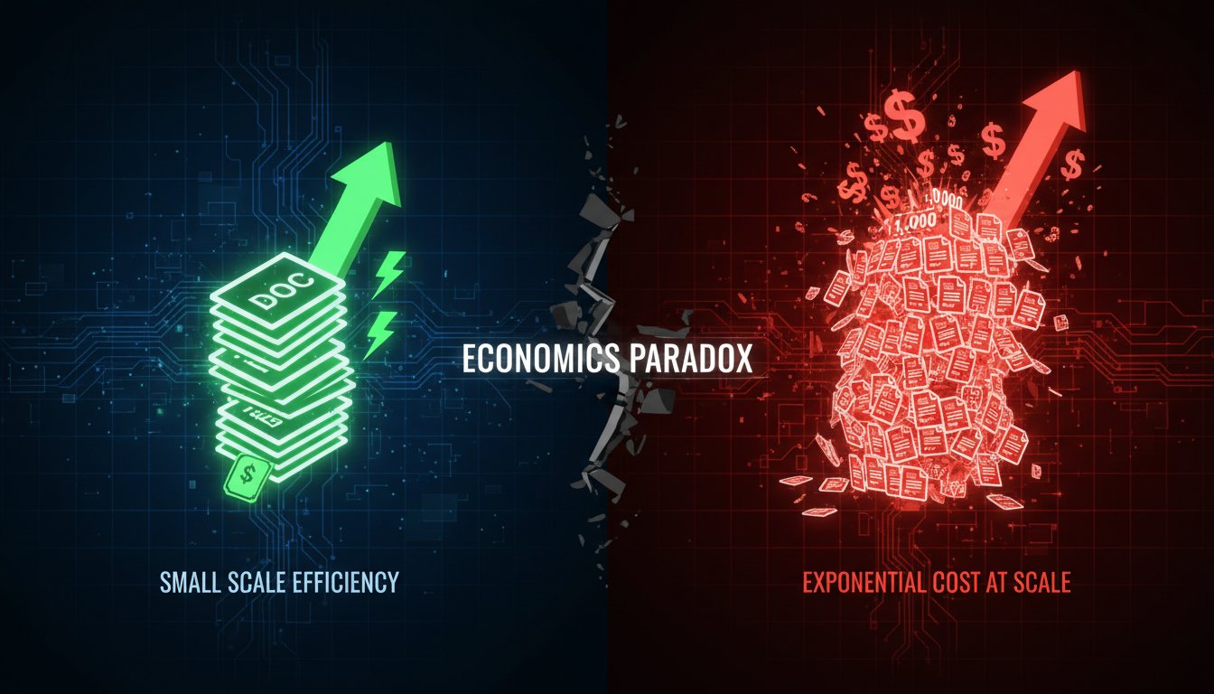 The Scale Trap: Why Your RAG Cost Explodes at 10,000 Documents
