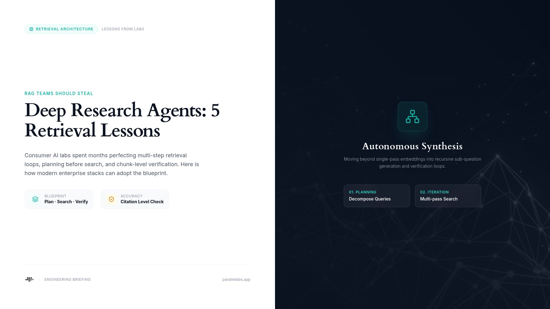 Deep Research Agents: 5 Retrieval Lessons RAG Teams Should Steal