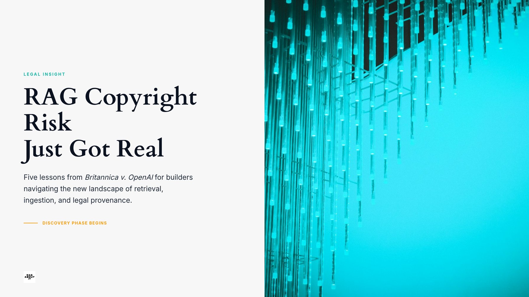 RAG Copyright Risk Just Got Real: 5 Lessons From Britannica v. OpenAI